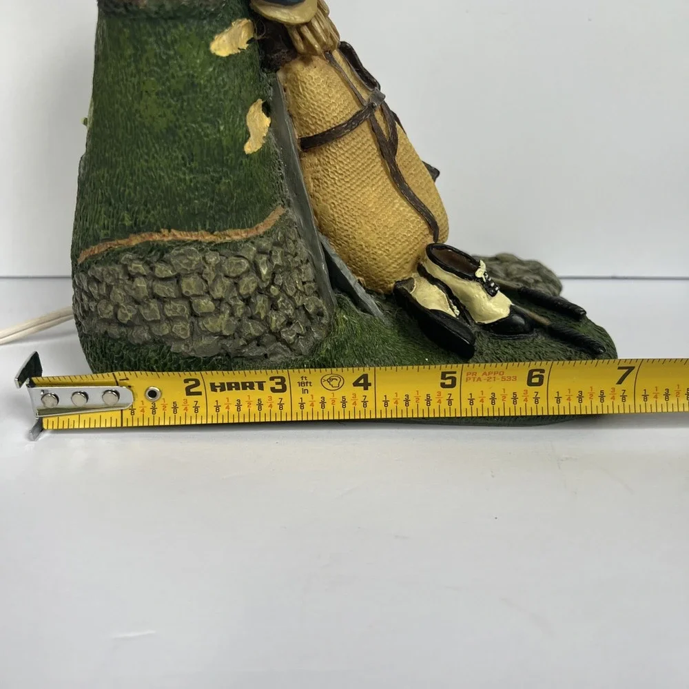 VTG 1993 Figi Graphics Golf Bag Table Desk Lamp Resin Works No Shade
